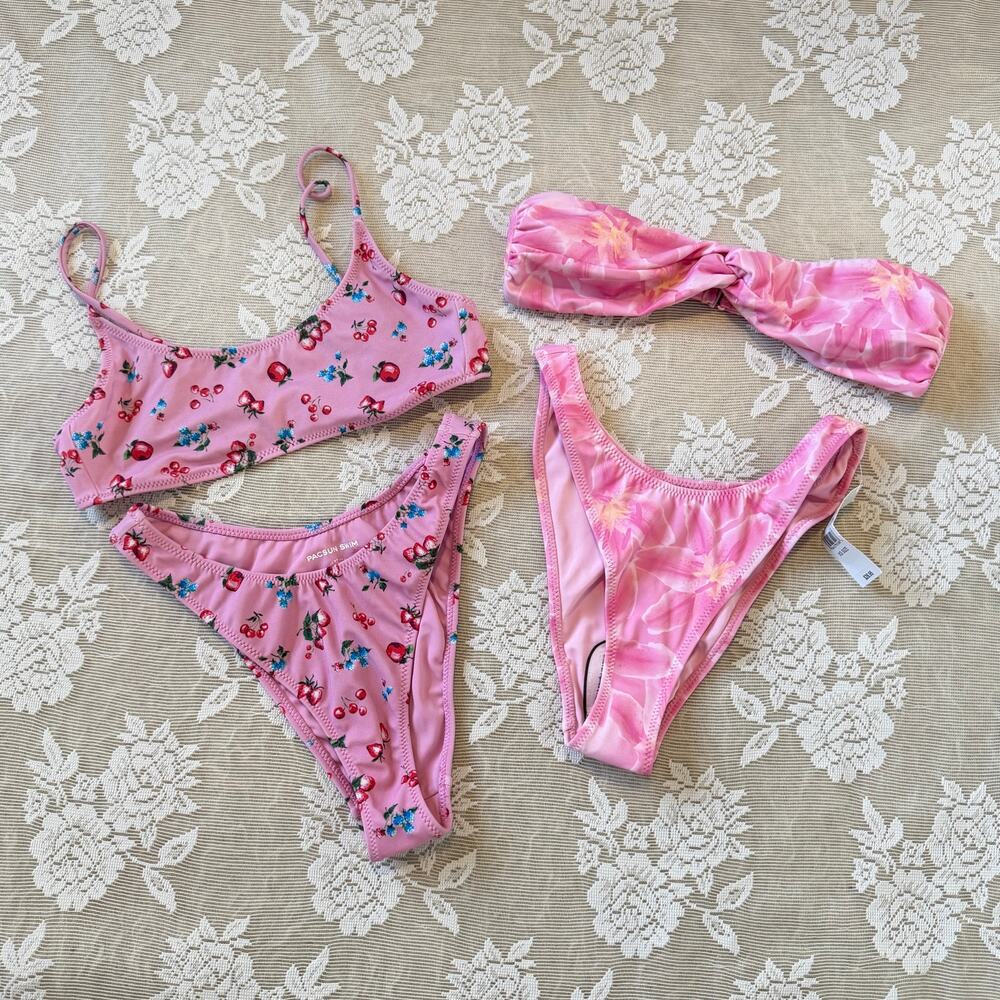 PacSun Swim Pink Bikini Bundle Size XS NWOT